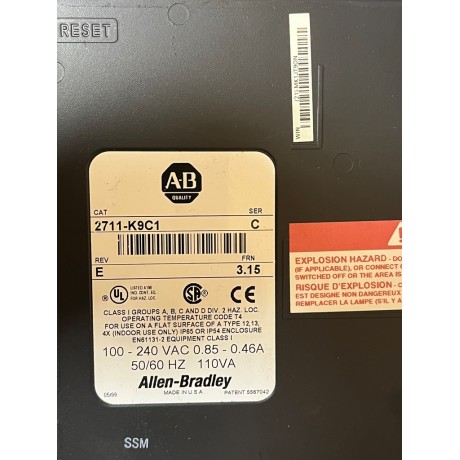 ALLEN-BRADLEY PANELVIEW 900  2711-K9C1 